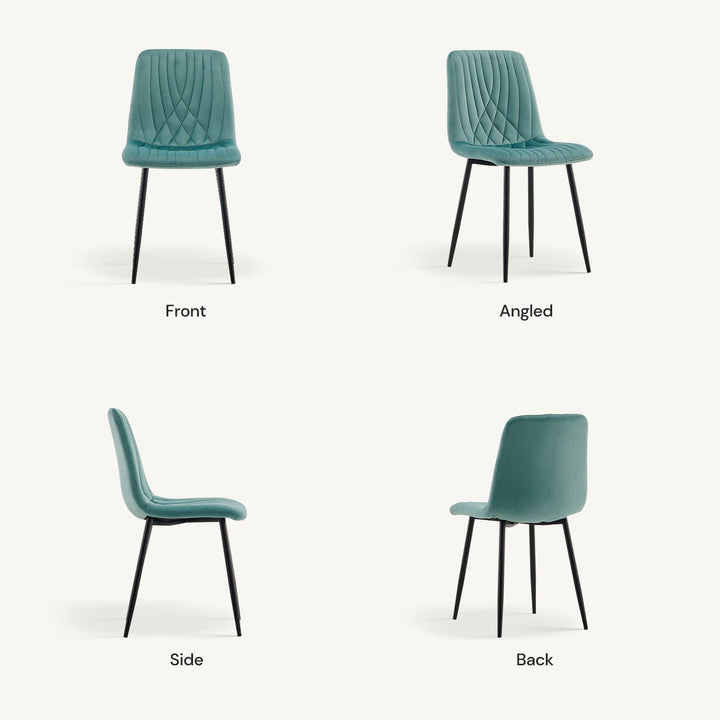 Cardoso Velvet Dining Chair - Clipop Furniture