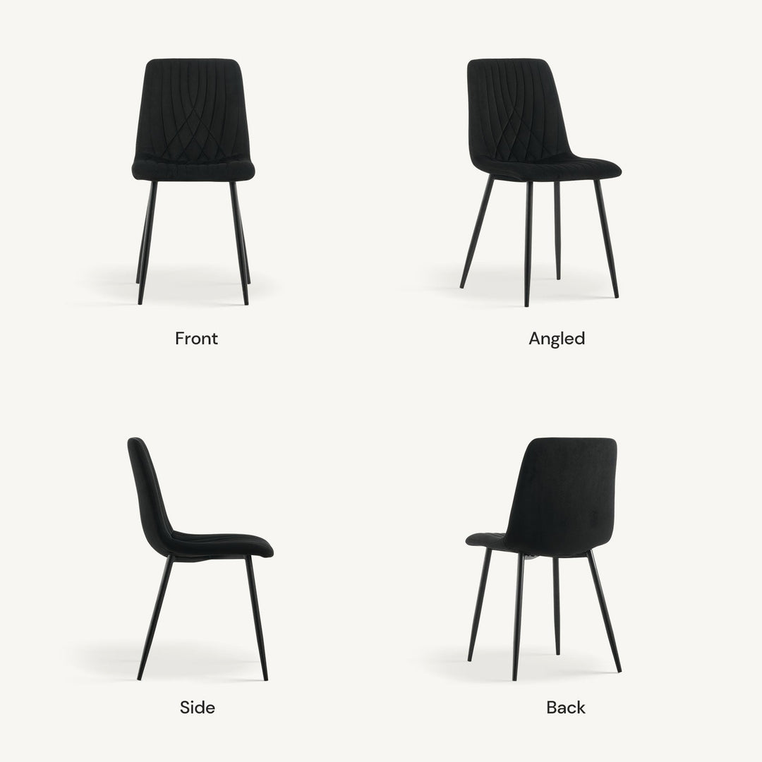 Cardoso Velvet Dining Chair - Clipop Furniture
