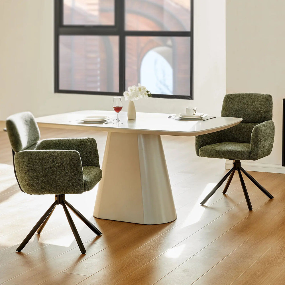 Castoro Swivel Dining Chair Olive Green 2