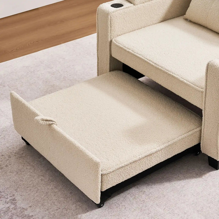 Clarkson Single Sofa Bed with extended footrest