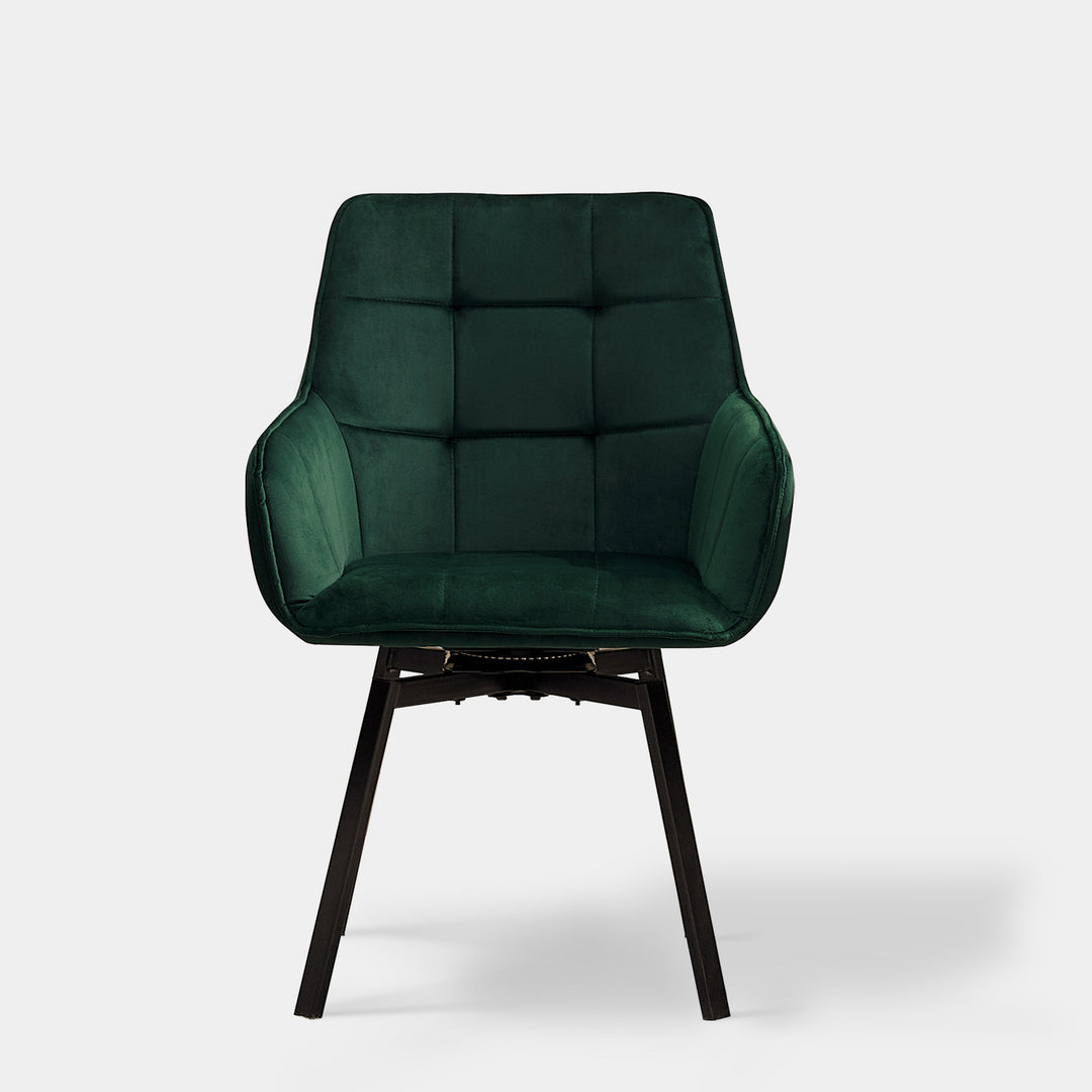 Danyl Velvet Swivel Dining Chair