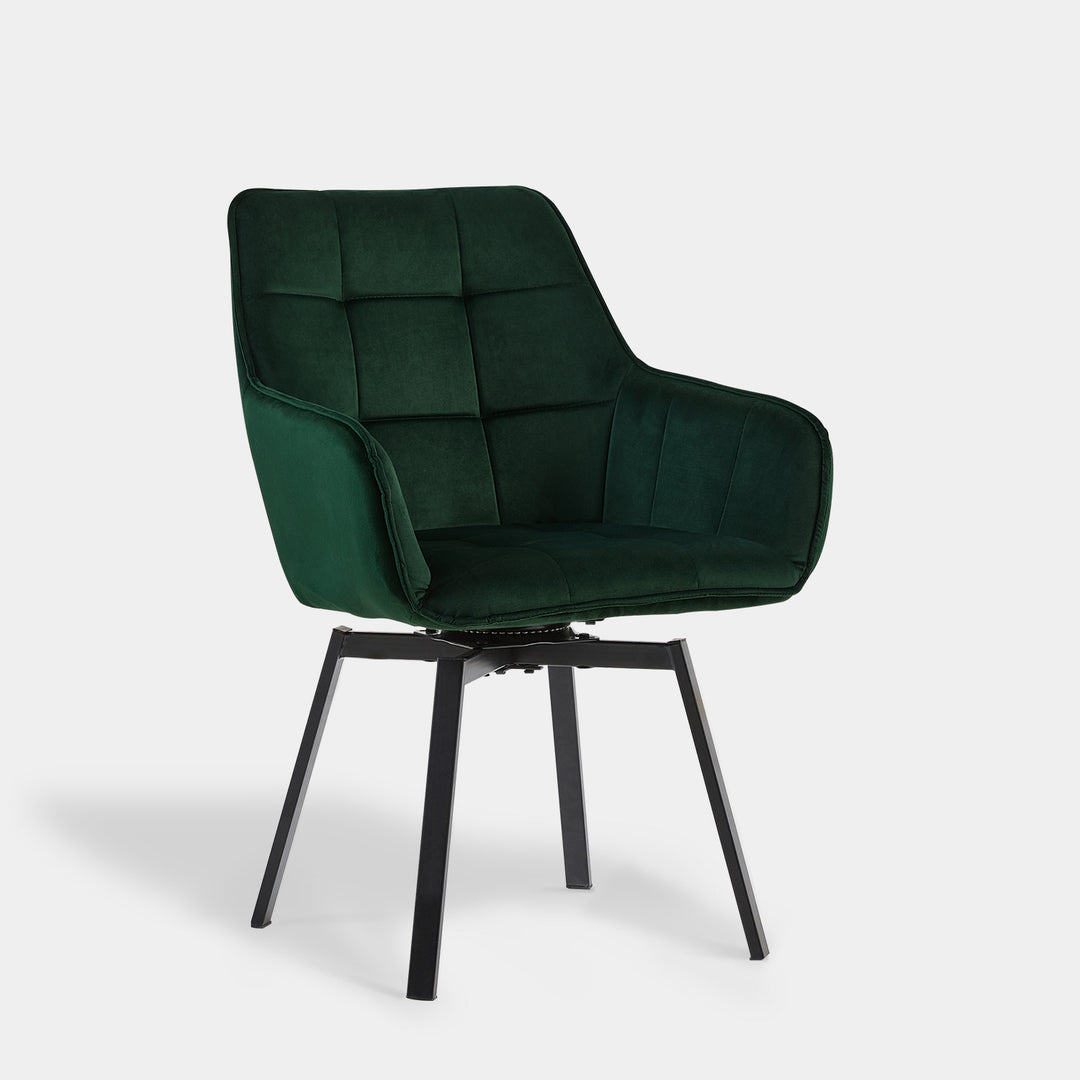 Danyl Velvet Swivel Dining Chair