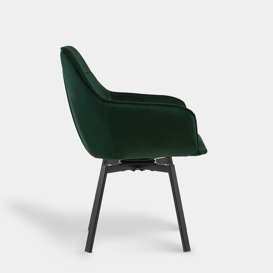 Danyl Velvet Swivel Dining Chair