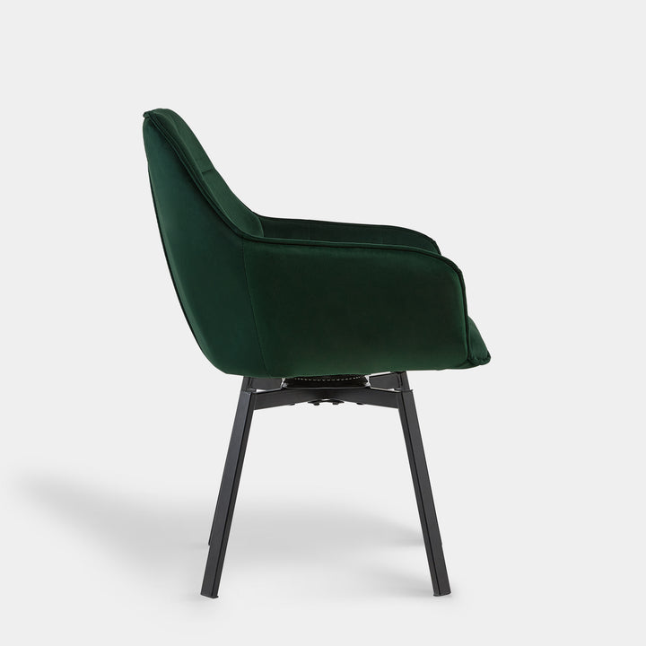 Danyl Velvet Swivel Dining Chair