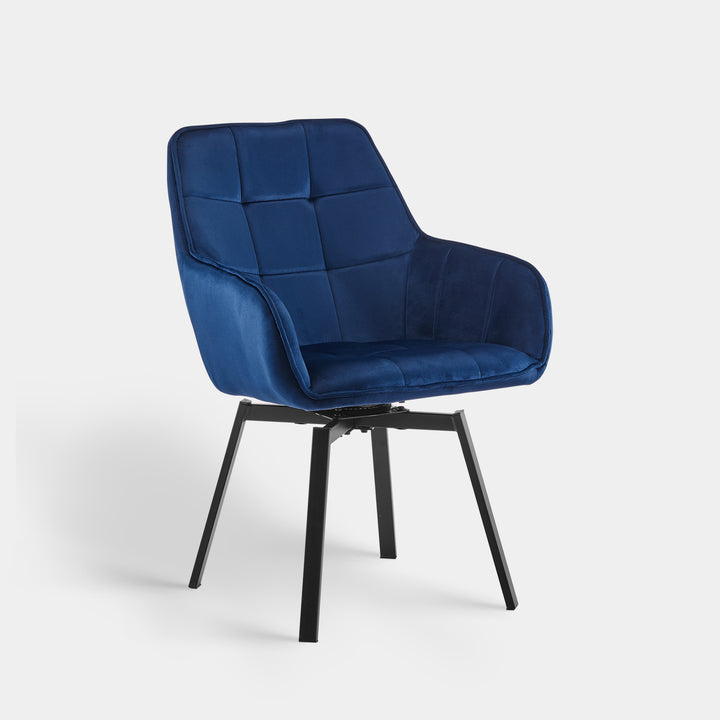 Danyl Velvet Swivel Dining Chair