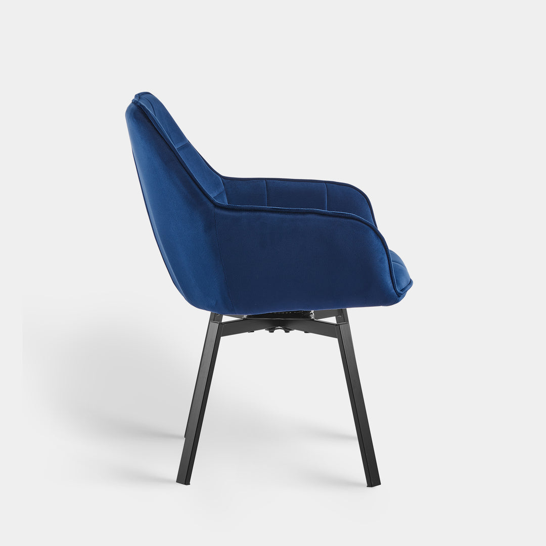 Danyl Velvet Swivel Dining Chair