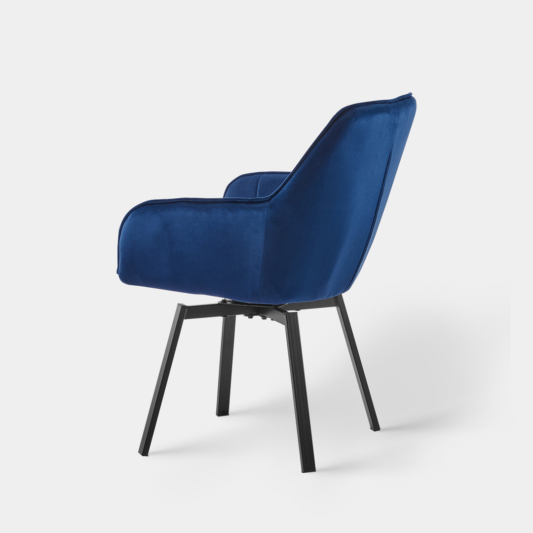 Danyl Velvet Swivel Dining Chair