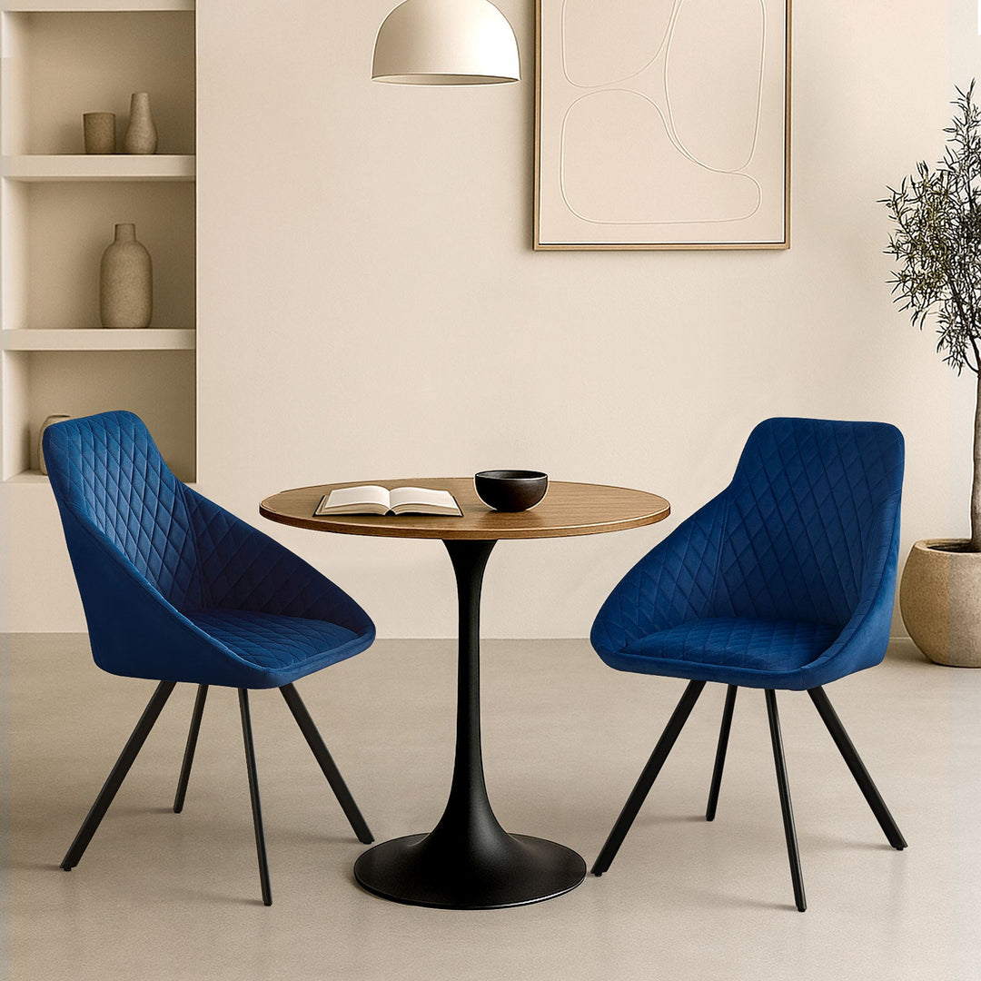 Deluna Velvet Dining Chair - Clipop Furniture