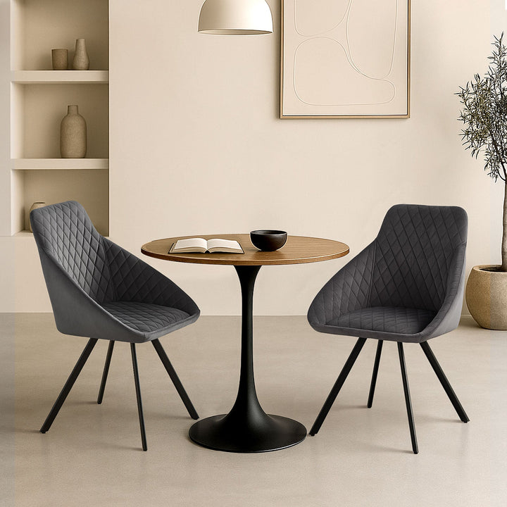 Deluna Velvet Dining Chair - Clipop Furniture