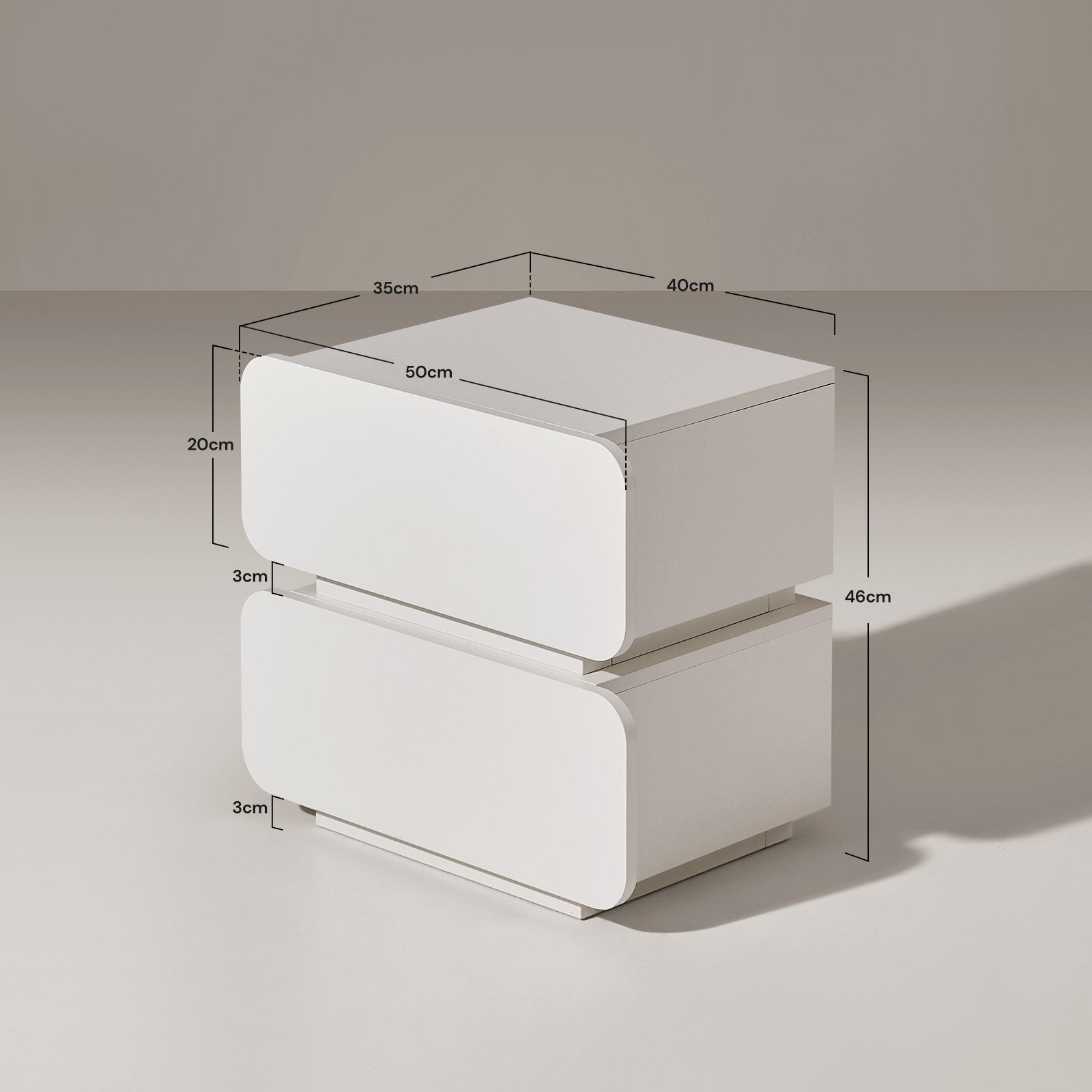 Ennis Bedside Table - Clipop Furniture