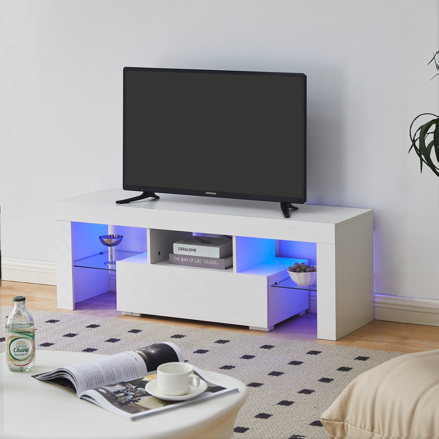 White tv stand for 60 inch tv hotsell