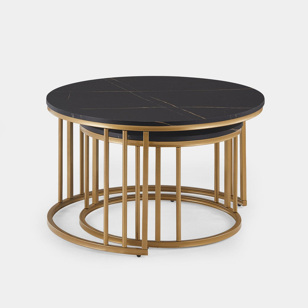 Lepore Marble Nesting Coffee Table Set - Clipop Furniture