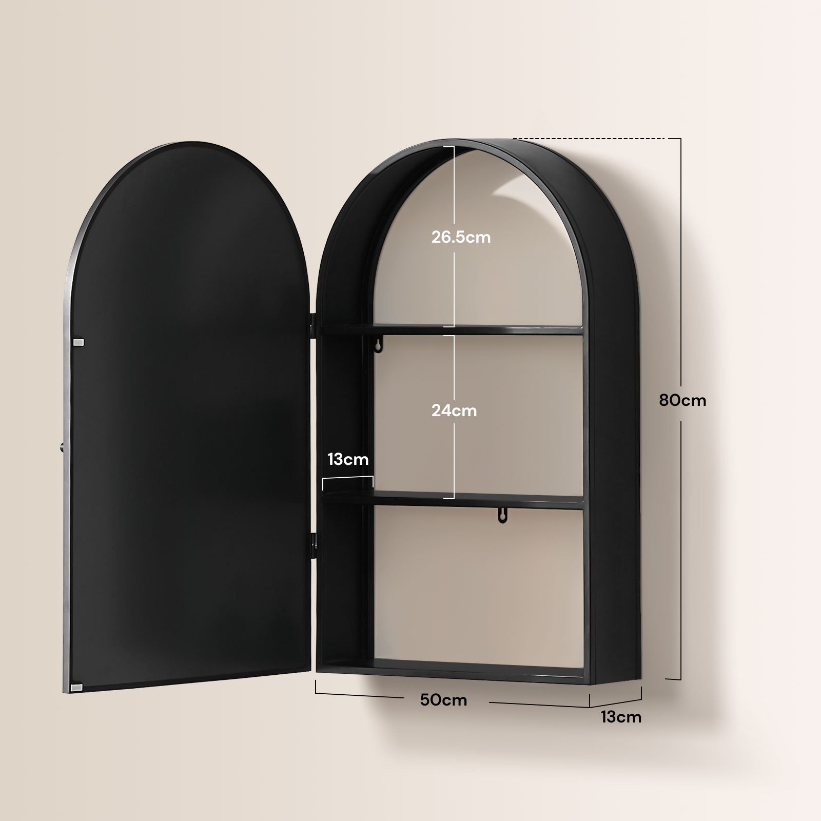 Margot Window Mirror dimensions and size details