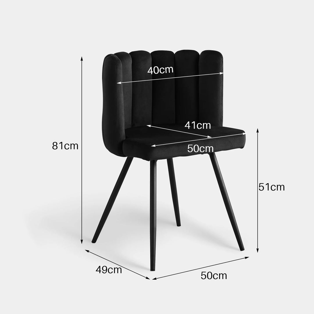 Markland Velvet Accent Dining Chairs