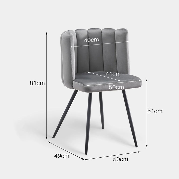 Markland Velvet Accent Dining Chairs