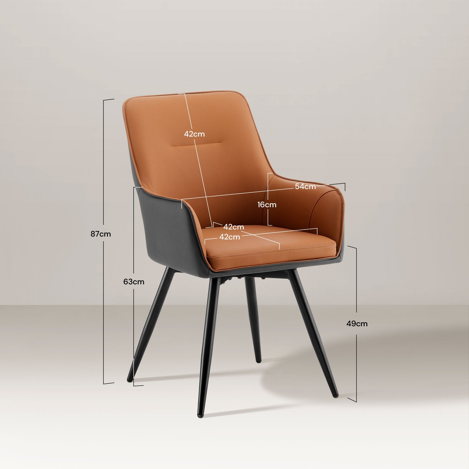 Maxine Swivel Dining Chair - Clipop Furniture