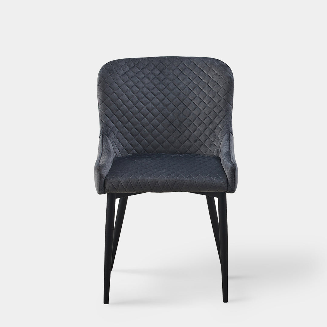 Dundas Retro Velvet Side Dining Chairs for Kitchen Lounge | CLIPOP