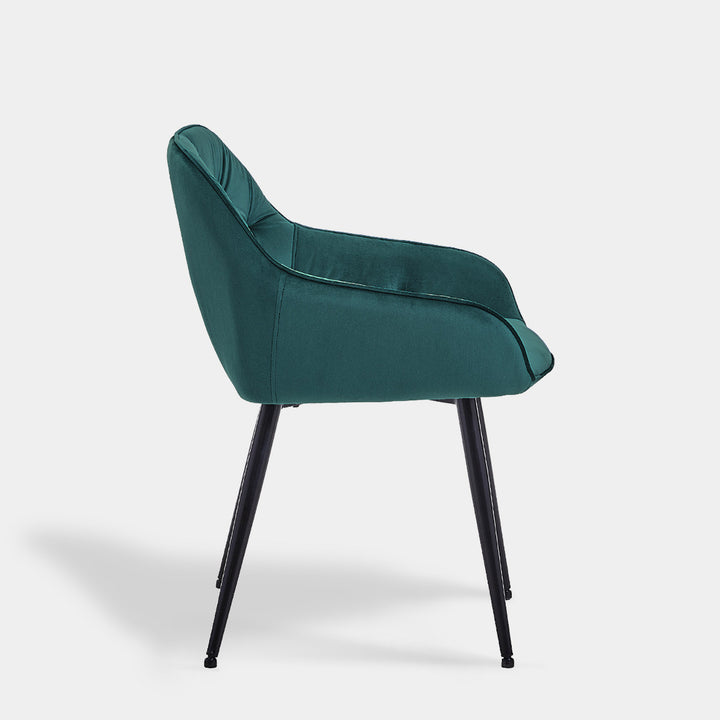 Garvies Velvet Tufted Dining Chairs Upholstered Seat | CLIPOP