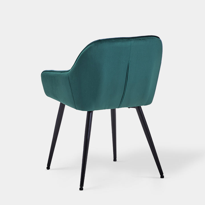 Garvies Velvet Tufted Dining Chairs Upholstered Seat | CLIPOP