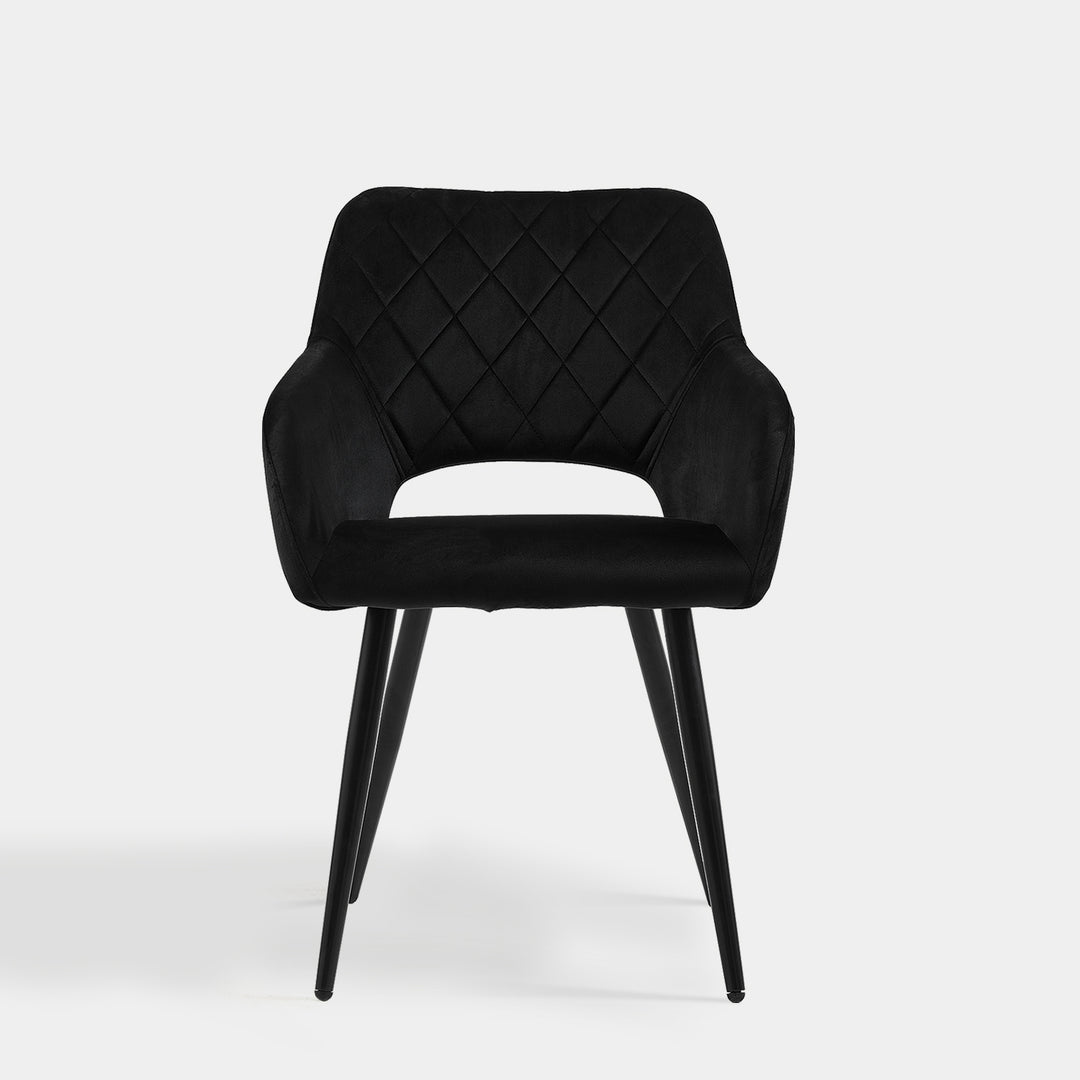 Set of 2 Kieran Modern Velvet Upholstered Dining Chair for Kitchen | CLIPOP