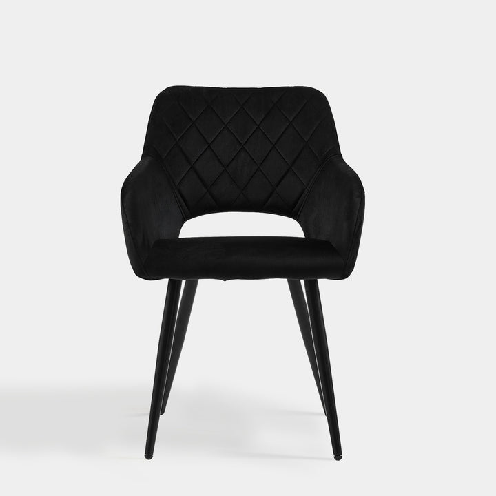 Set of 2 Kieran Modern Velvet Upholstered Dining Chair for Kitchen | CLIPOP