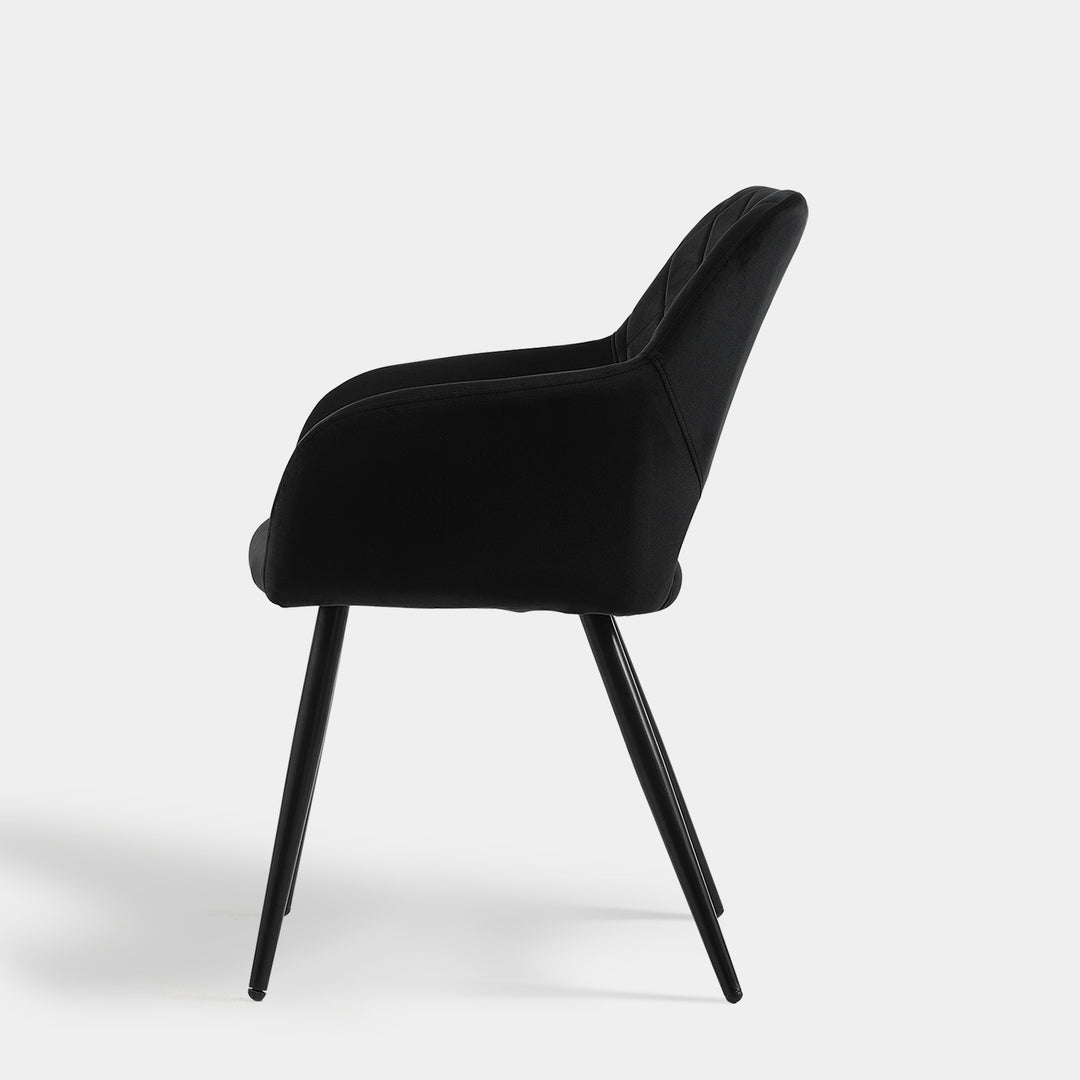 Set of 2 Kieran Modern Velvet Upholstered Dining Chair for Kitchen | CLIPOP