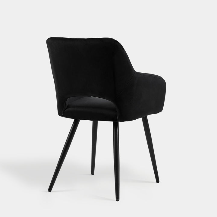 Set of 2 Kieran Modern Velvet Upholstered Dining Chair for Kitchen | CLIPOP