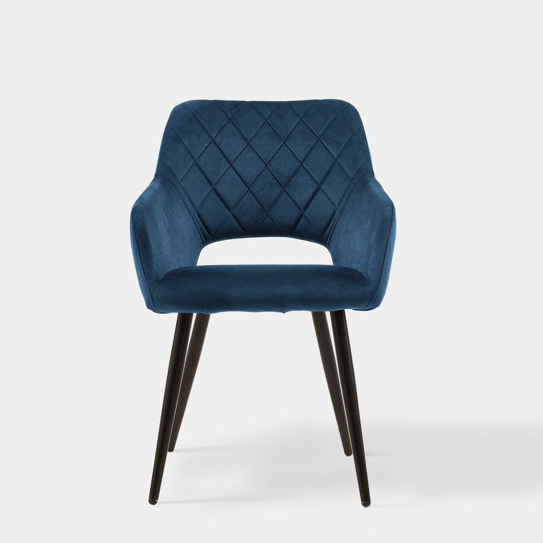 Set of 2 Kieran Modern Velvet Upholstered Dining Chair for Kitchen | CLIPOP