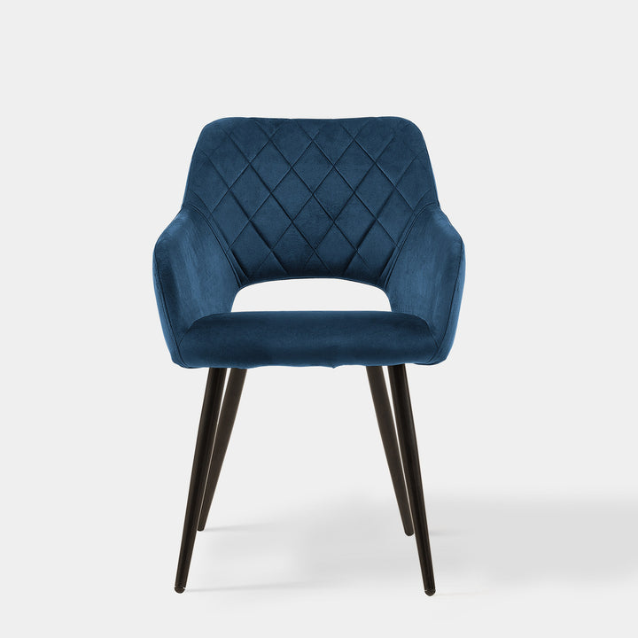 Set of 2 Kieran Modern Velvet Upholstered Dining Chair for Kitchen | CLIPOP