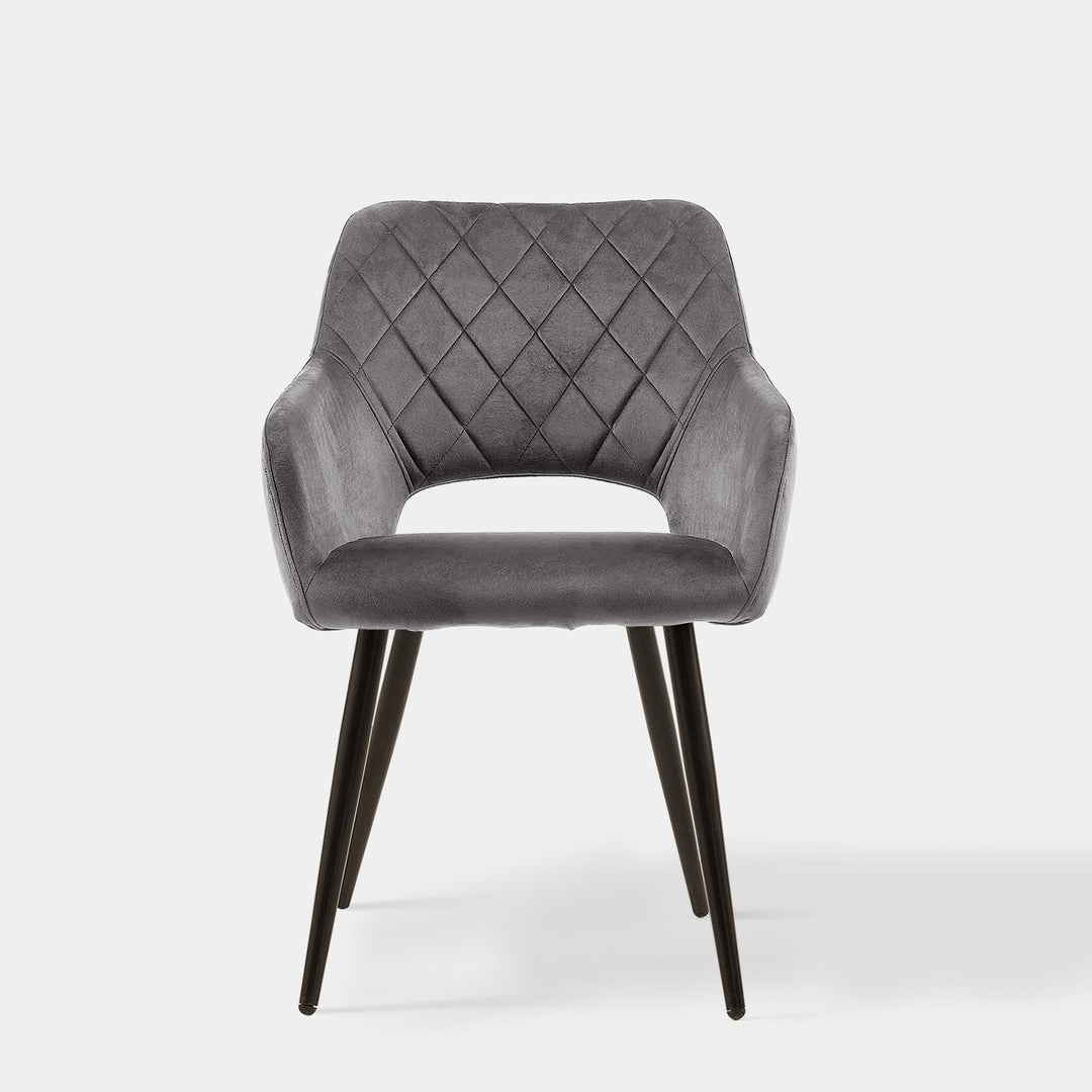 Set of 2 Kieran Modern Velvet Upholstered Dining Chair for Kitchen | CLIPOP