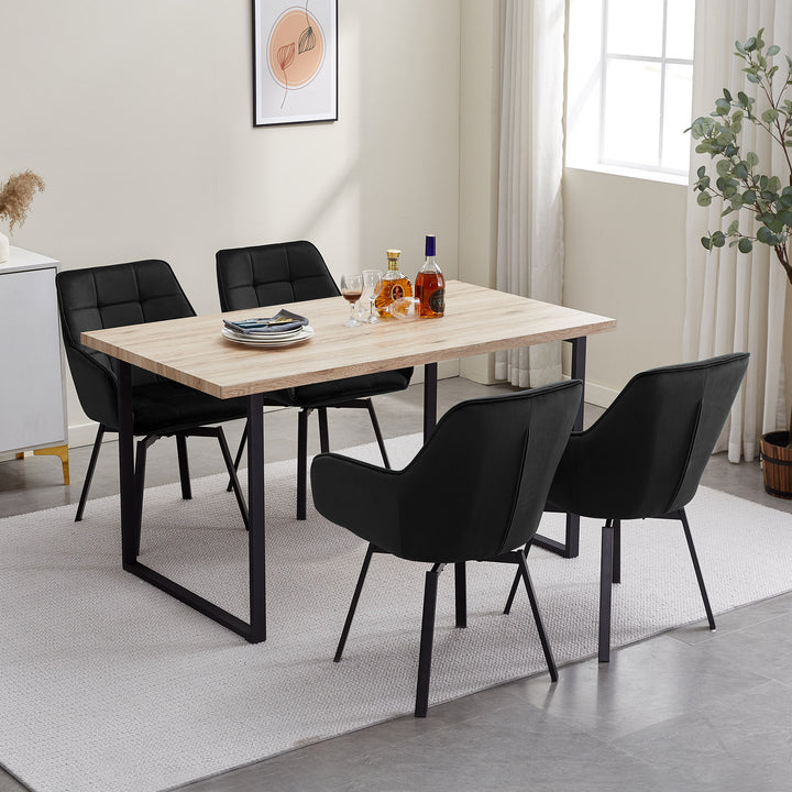 Danyl Velvet Swivel Dining Chair