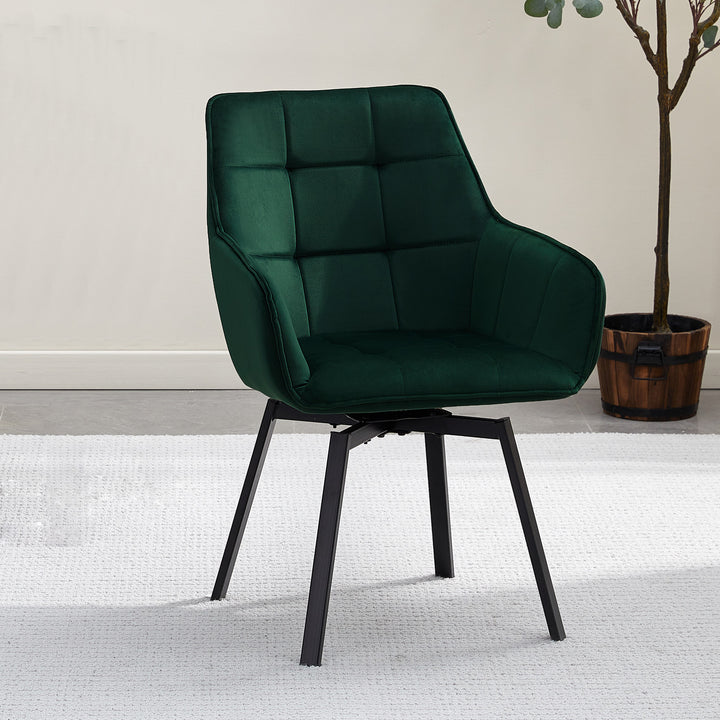 Danyl Velvet Swivel Dining Chair
