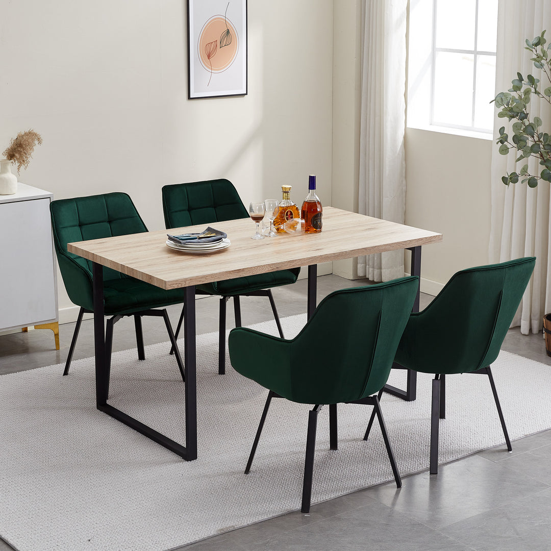 Danyl Velvet Swivel Dining Chair