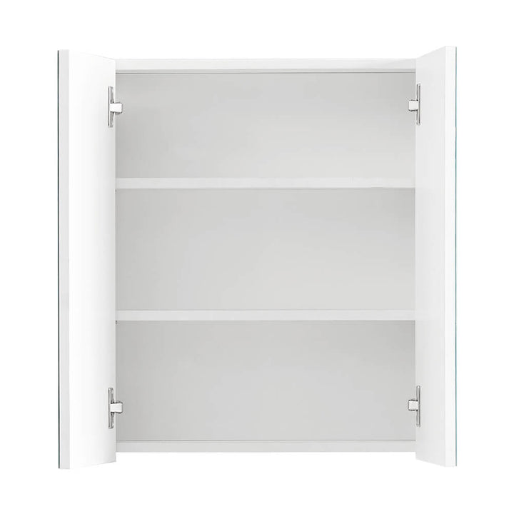 White Wall Mirror Cabinet Bathroom 2 Door | CLIPOP