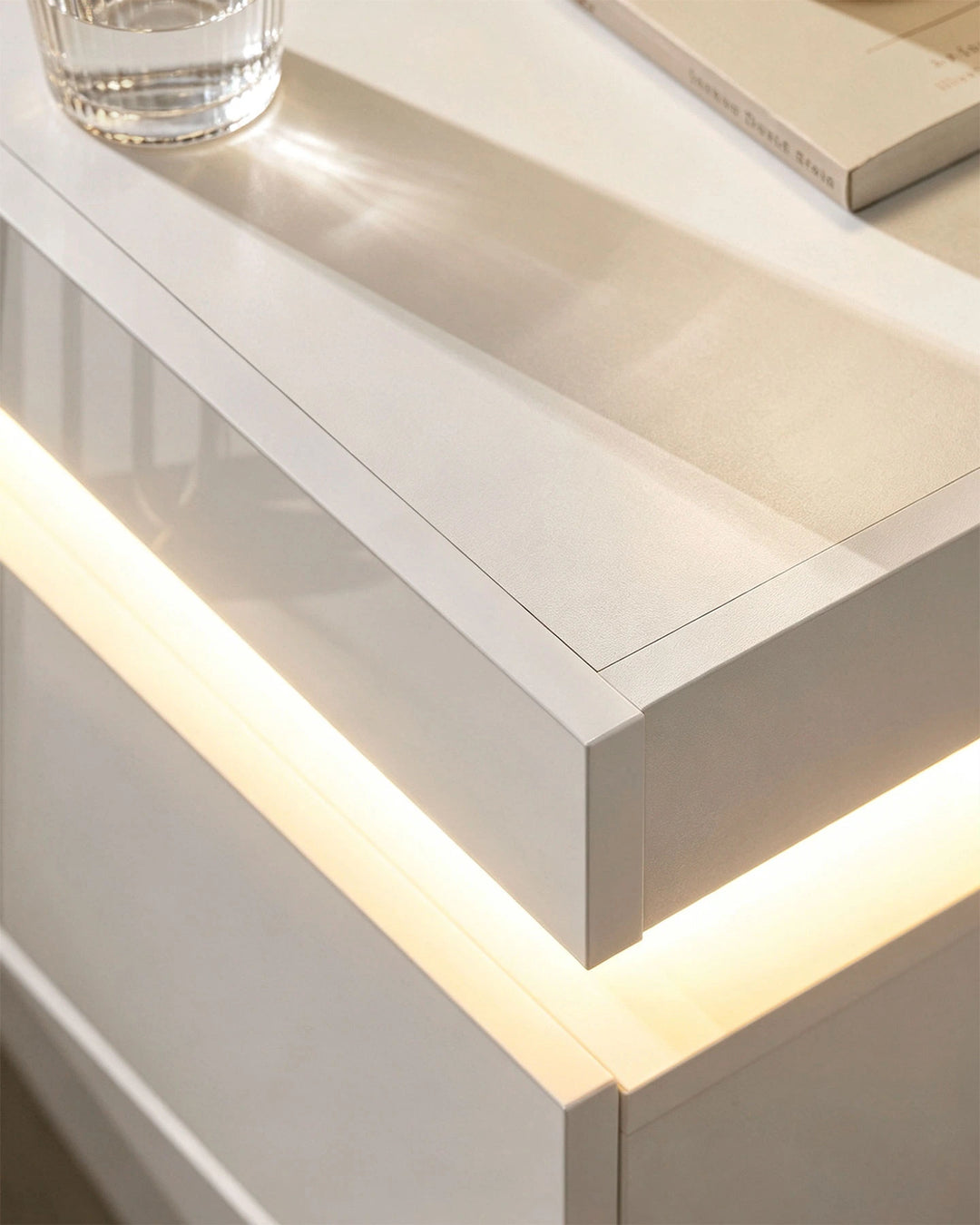 Kumar Bedside Table with RGB Lighting & Charging [2 Drawers]