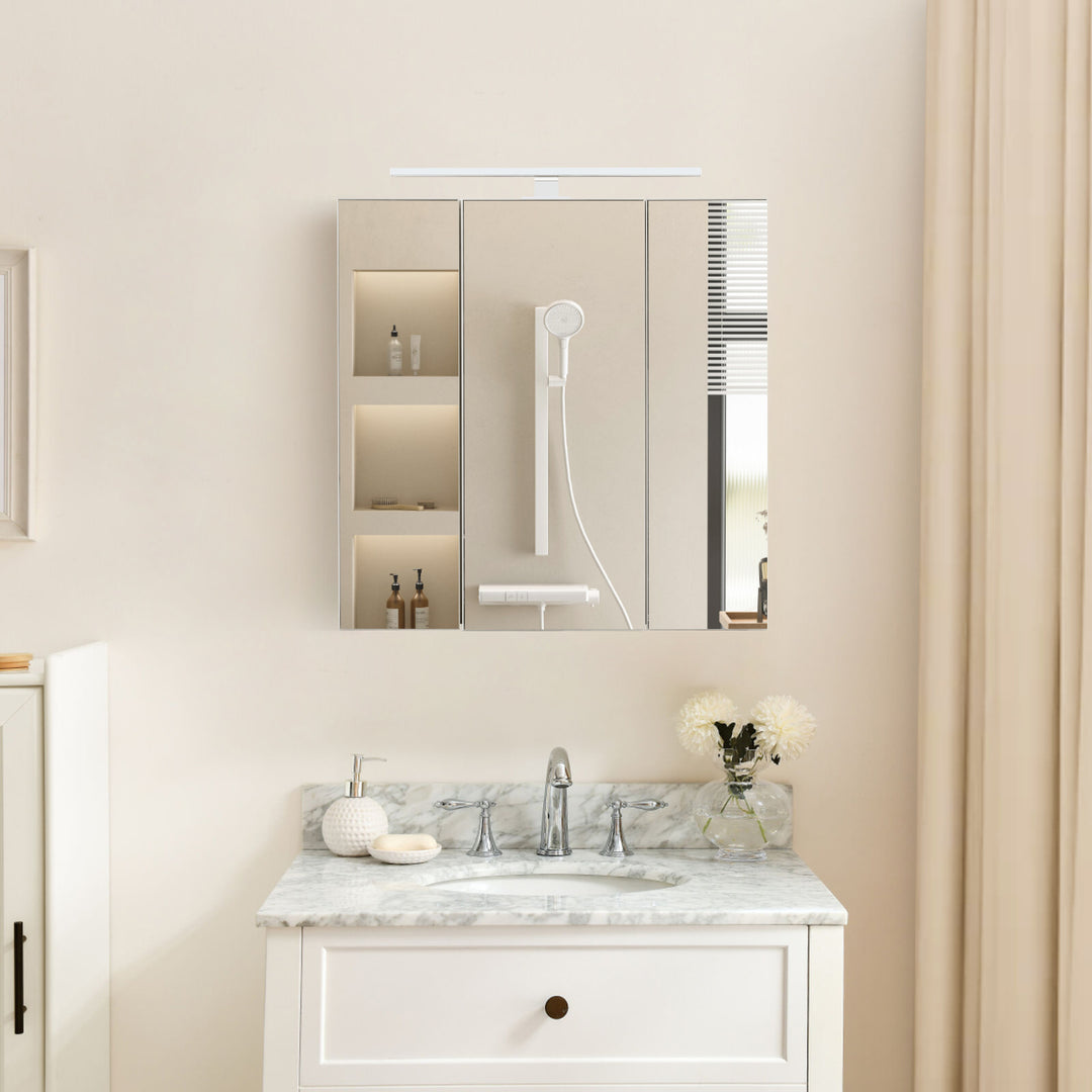 Eipper Bathroom Mirror Cabinet [with Headlight] [3 Doors]