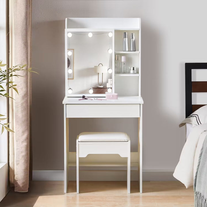 Mona Vanity Dressing Table Set [Sliding Mirror]