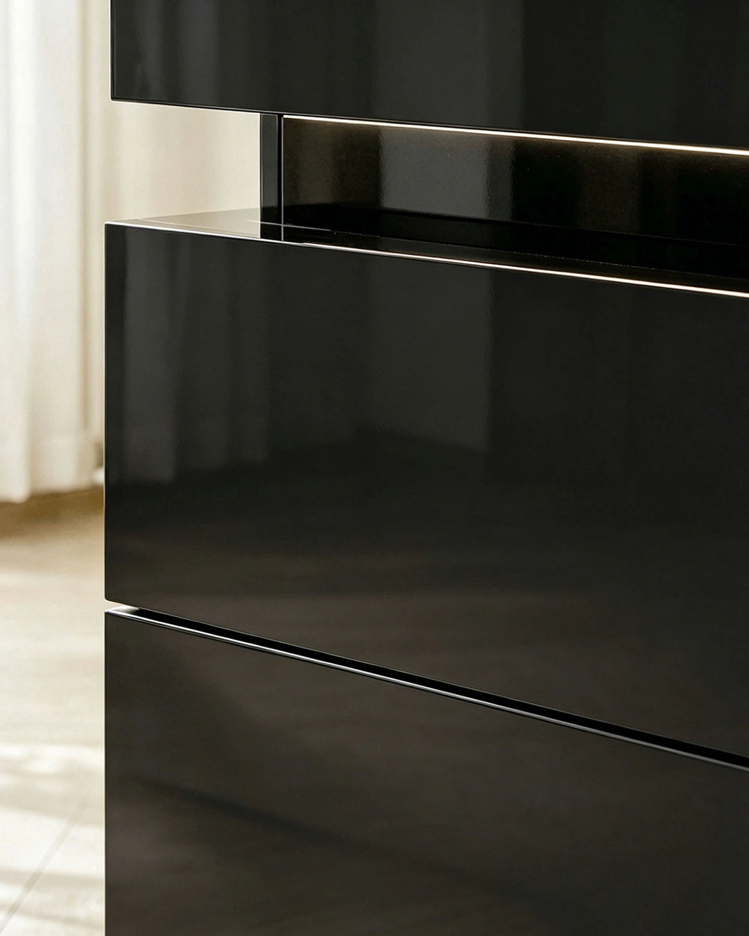 Kumar Bedside Table with RGB Lighting & Charging [2 Drawers]