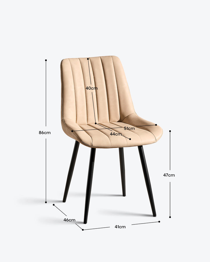 Clair Faux Leather Dining Chairs
