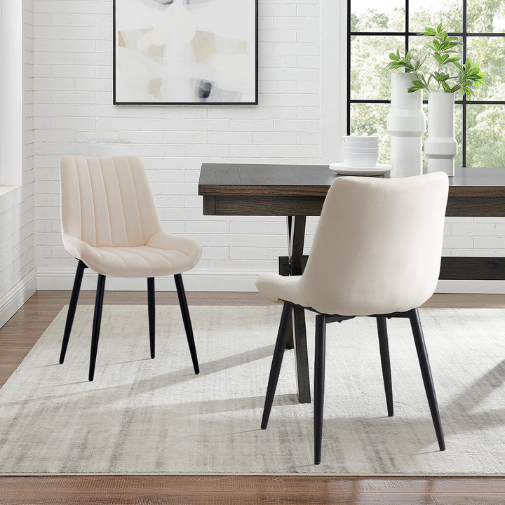 Clair Dining Chairs [Set of 2] [Velvet]