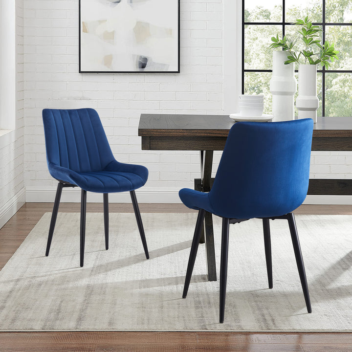 Clair Dining Chairs [Set of 2] [Velvet]