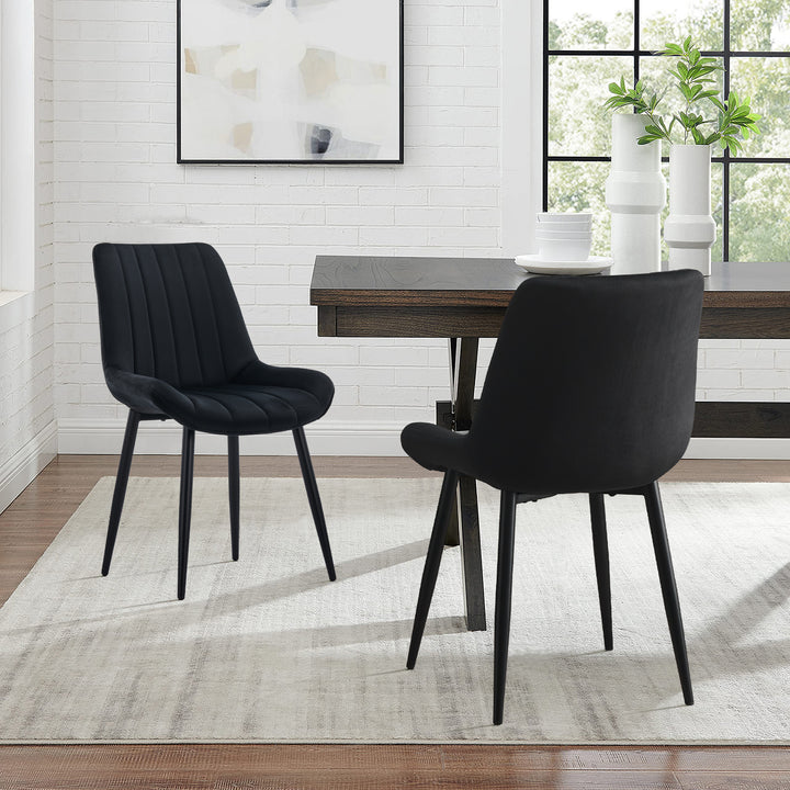 Clair Dining Chairs [Set of 2] [Velvet]