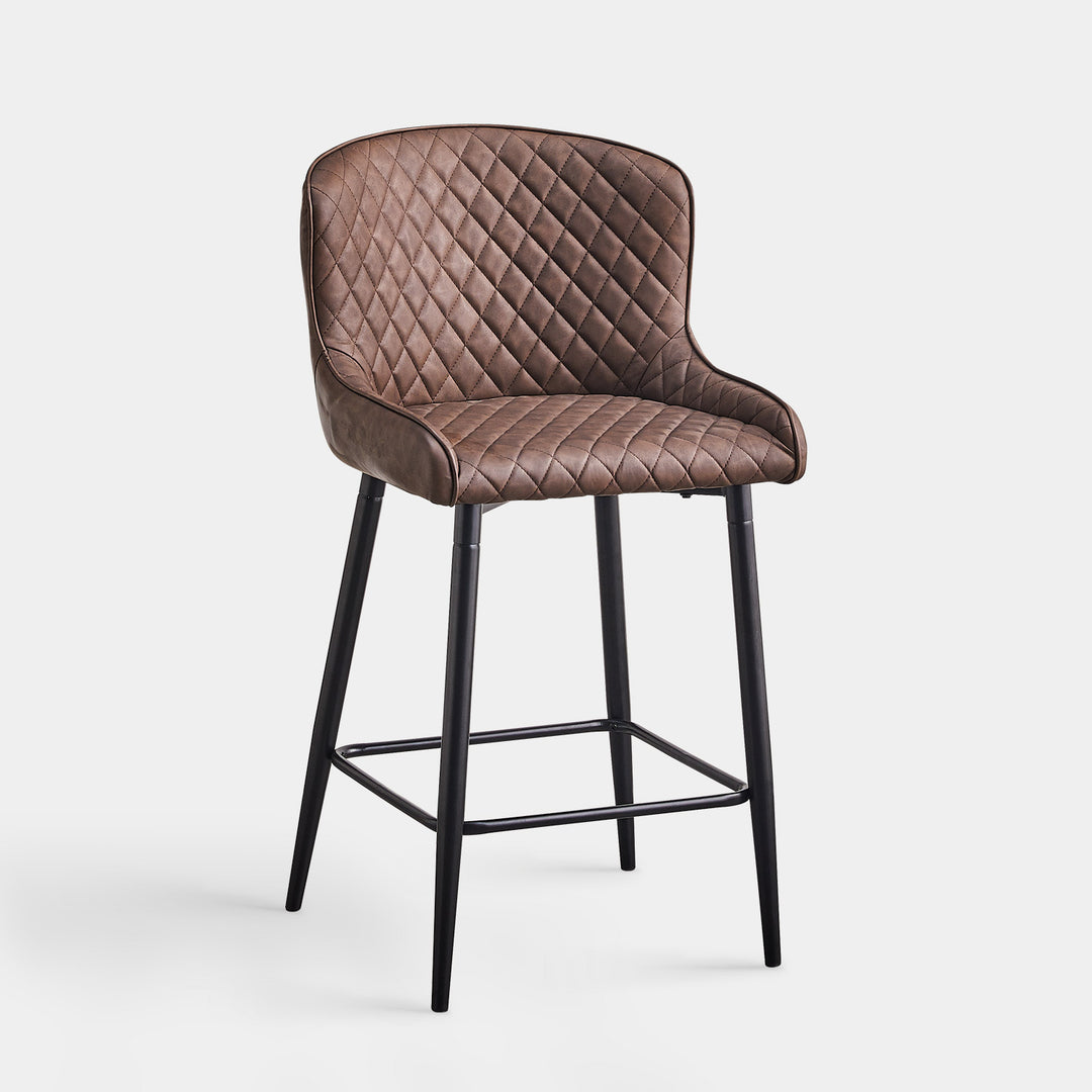 Dundas Bar Stools [Set of 2] [PU Leather]