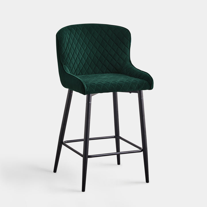 Dundas Bar Stools [Set of 2] [Velvet] [65cm]