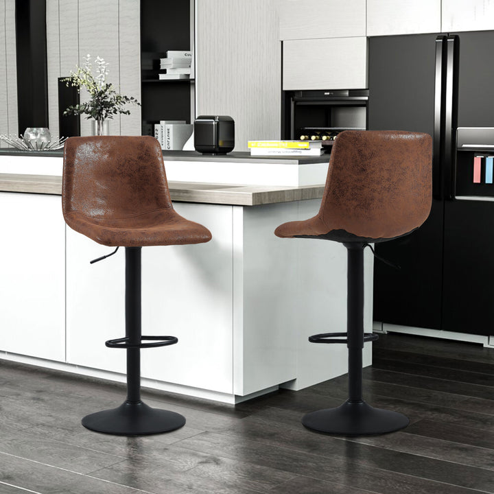 Rhodes Bar Stools [Set of 2] [PU Leather]