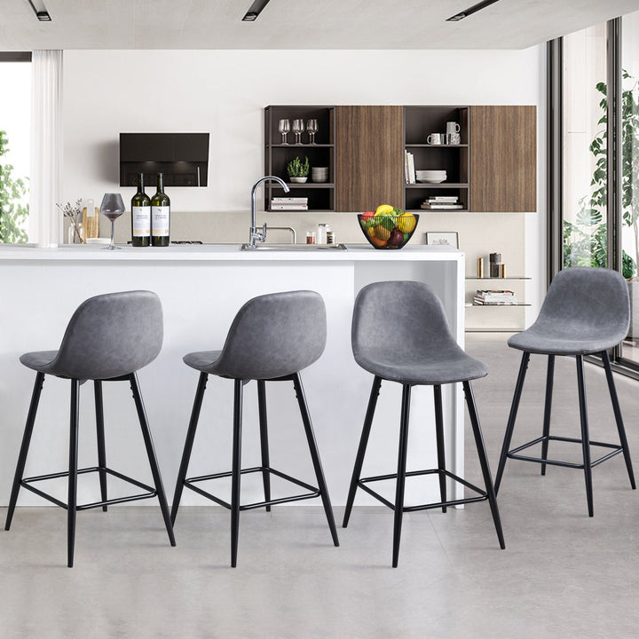 Montgomery Bar Stools [PU Leather][Set of 2]