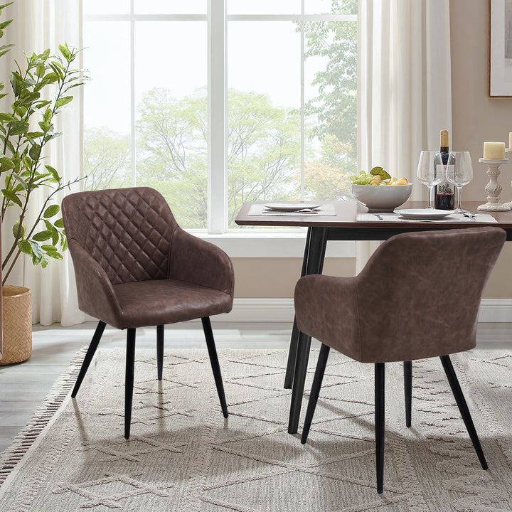 Moree Dining Chairs [PU Leather] [Set of 2]