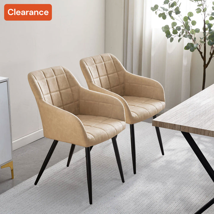 Bloor Dining Chairs [PU Leather] [Set of 2]