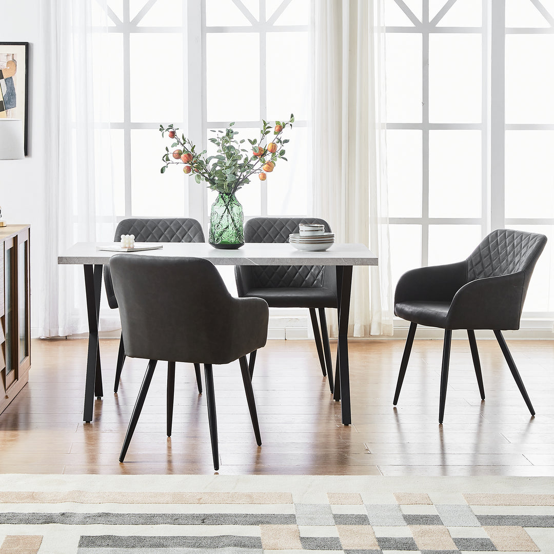 Moree Dining Chairs [PU Leather] [Set of 6]