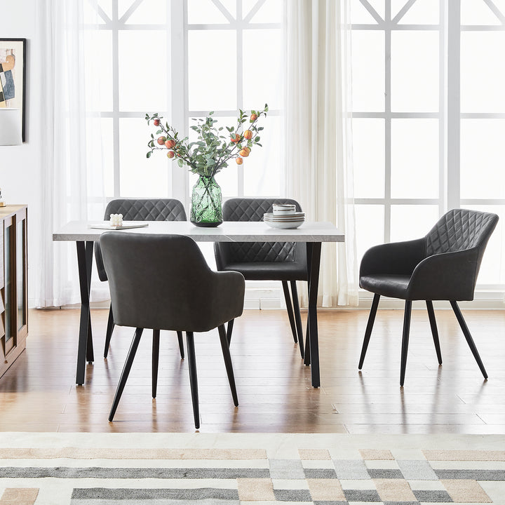 Moree Dining Chairs [PU Leather] [Set of 6]